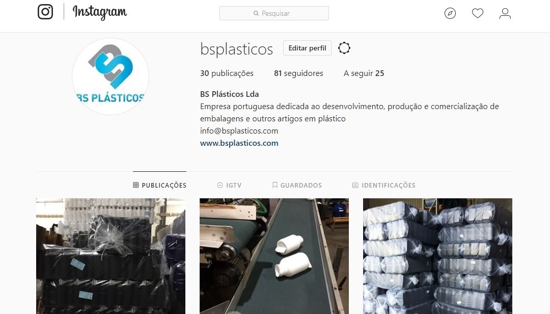 BS Plásticos no Instagram!